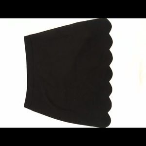 Nordstrom Lush Scalloped Mini Skirt